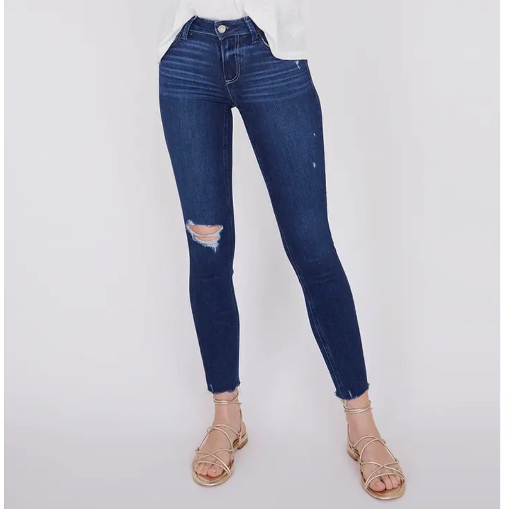PAIGE VERDUGO ANKLE Distressed  Skinny Jeans